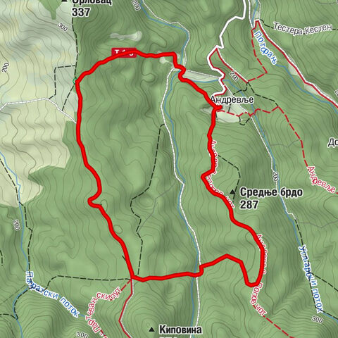 Цептор Андревље - Видиковац Грабово - Читлучки