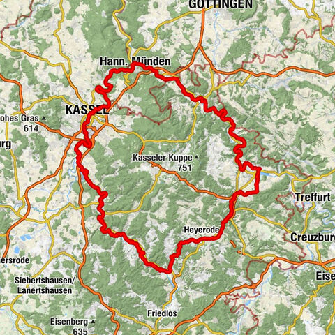 Werra-Fulda-Radrundtour - Die Rasante