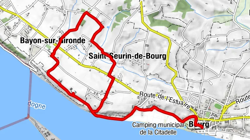 Les vignobles à vélo - La boucle des vins bio autour de Bourg