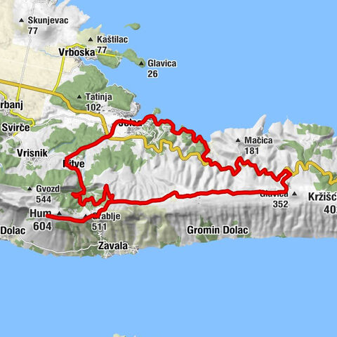 Hvar - Zum aussichtsreichen Hum
