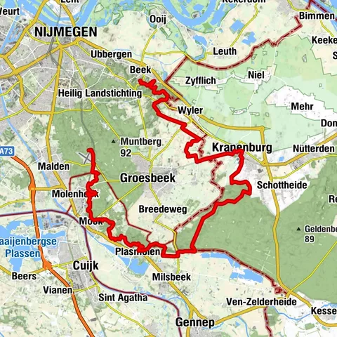 Walk of Wisdom (Beek-Kranenburg-Milsbeek-Mookerheide-Heumense Schaans-Groesbeek)