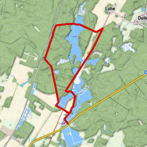 Eschede, Naturpark Südheide: Beim Hecht im Karpfenteich (Rundwege 3,6km, 9,6km)