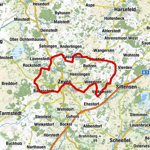  Ostschleifchen - Rennradtour bei Zeven