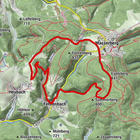 Circular hiking trail - TOP 4 - Masserberg - Fehrenbach Switzerland - Thuringian Forest