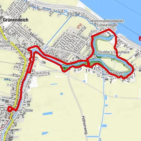 Wanderung auf dem Lühedeich