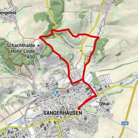 Rundwanderweg "Wildrosenpfad" Sangerhausen