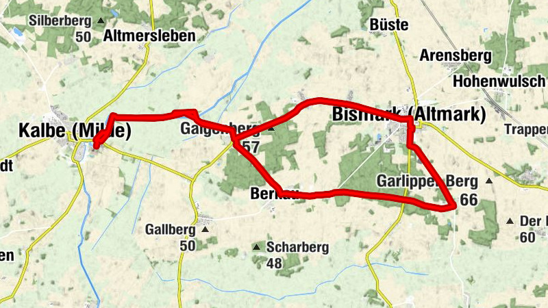 Rund um Kalbe (Milde) - Eine Radtour nach Könnigde (Altmark)