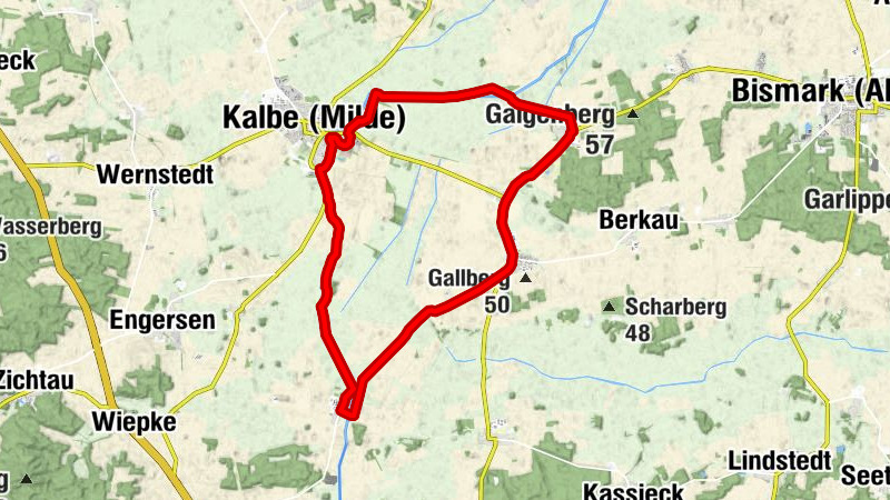 Rund um Kalbe (Milde) - Eine Radtour durch typische Altmarkdörfer