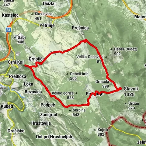 Prešnica-Slatnik-Kraški rob-Prešnica