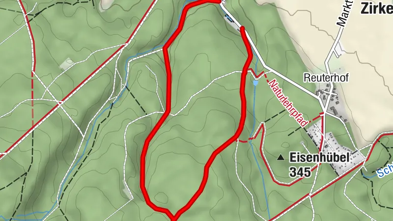 Skiroute bei Schöna