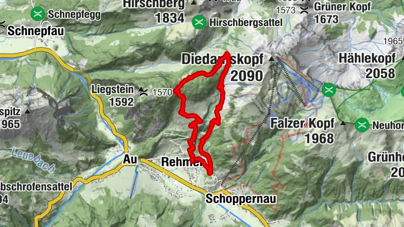Rundtour Au / Rehmen Stoggeralpe