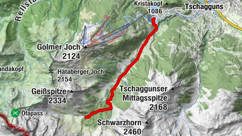 Tschagguns - Montabella - Lindauer Hütte