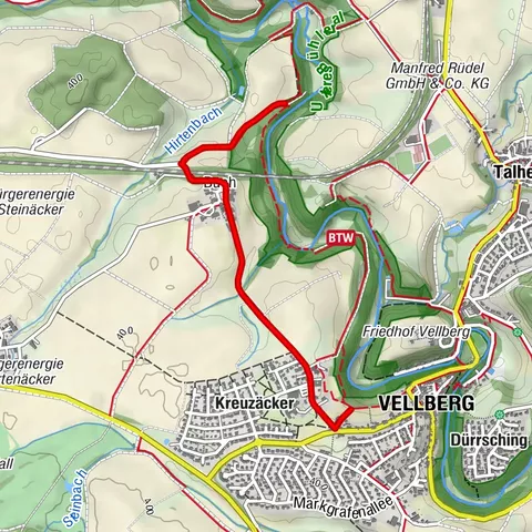Bühlertalwanderweg - Schlechtwetterroute über Buch