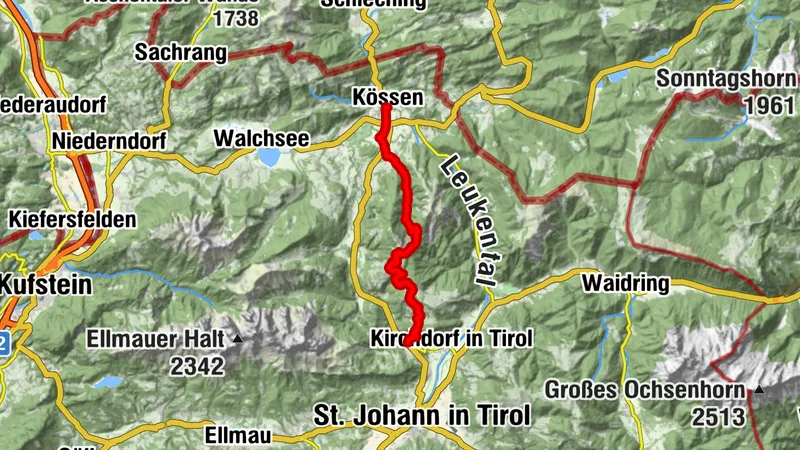 Etappe 4b: Alpina Antica Trail | ET4b: Kössen - Gasteig