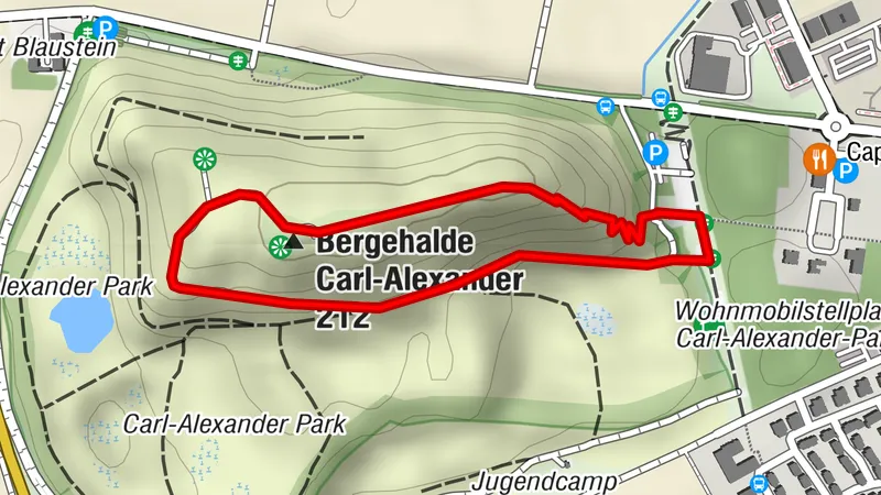 Auf den Gipfel des CarlAlexanderParks