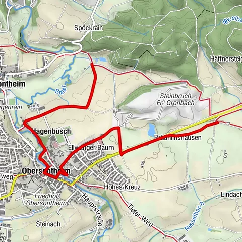 Bühlertalwanderweg - Zugang Obersontheim