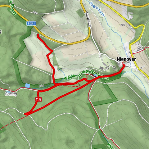 Habitat route - The Hutewald in Solling demonstration enclosure and observation tower