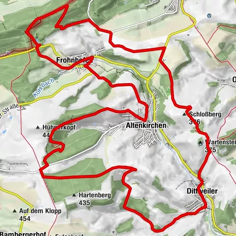 Altenkirchen - Cherry Land Path (circular route - 22.6 km)