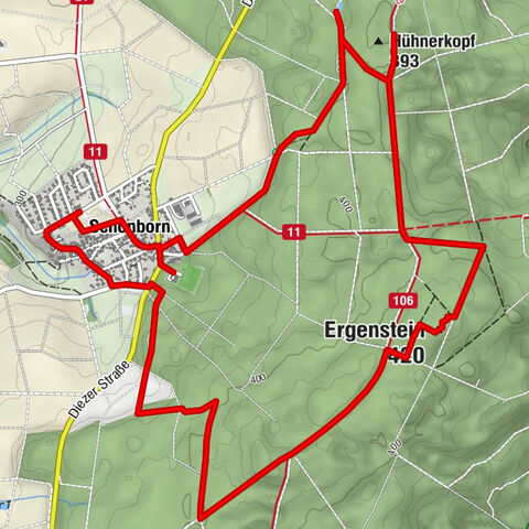 Schönborn Weather Educational Trail, Route 1 (red)