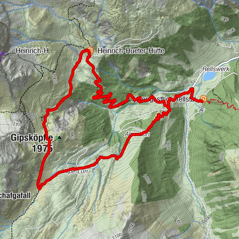 Vandans - Heinrich Hueter Hütte über Gipsköpfle