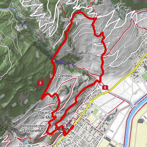 From Saillon to the Farinet suspension bridge