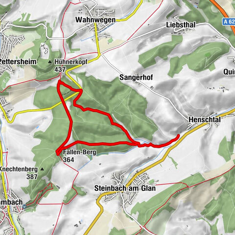 Henschtal - Eichhörnchenweg im Hodenbachtal