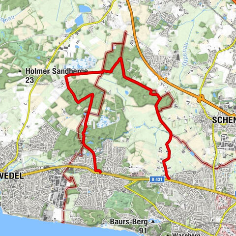 Sülldorf-Klövensteen-RissenHamburg, Deutschland