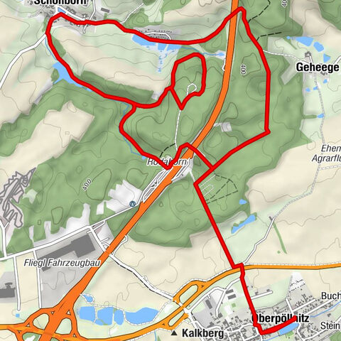 Circular hike - Born circular hike - Oberpöllnitz