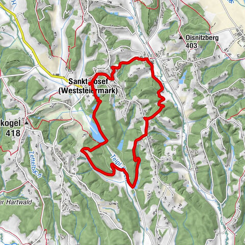 St. Josef Rundwanderweg - 9 km Variante