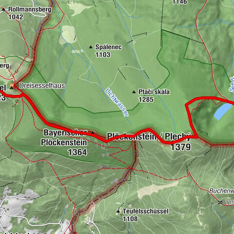 Wanderung zum Plöckensteiner See/Tschechien