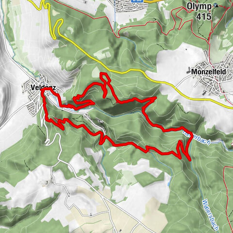 Moselsteig Detour Graf Georg Johannes route