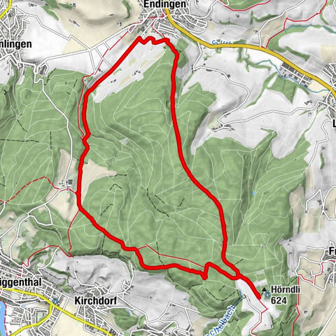 Rundkurs mit Start & Ende in Endingen