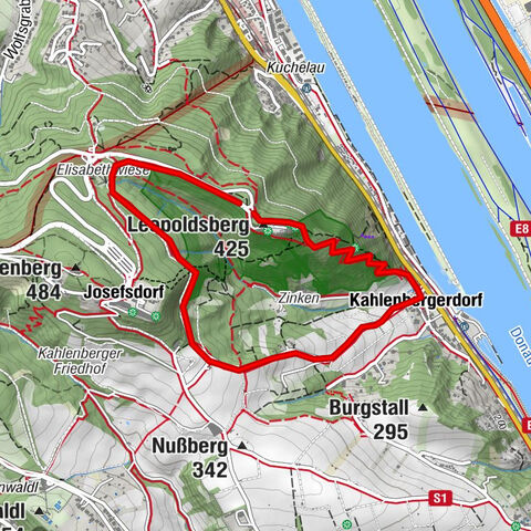 Wien: Leopoldsberg - Kahlenbergdörfl - Leopoldsberg