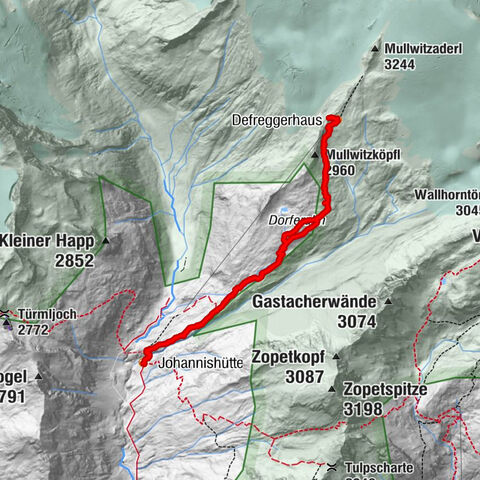 Prägraten - Johannishütte - Defreggerhütte