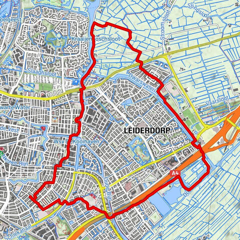 Door het groen rondom Leiderdorp