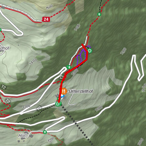 Übungs- und Familienklettersteig am „Knott“ auf Unterstell am Naturnser Sonnenberg